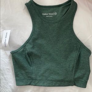 Outdoor Voices Dark Green sporta bra/top XS